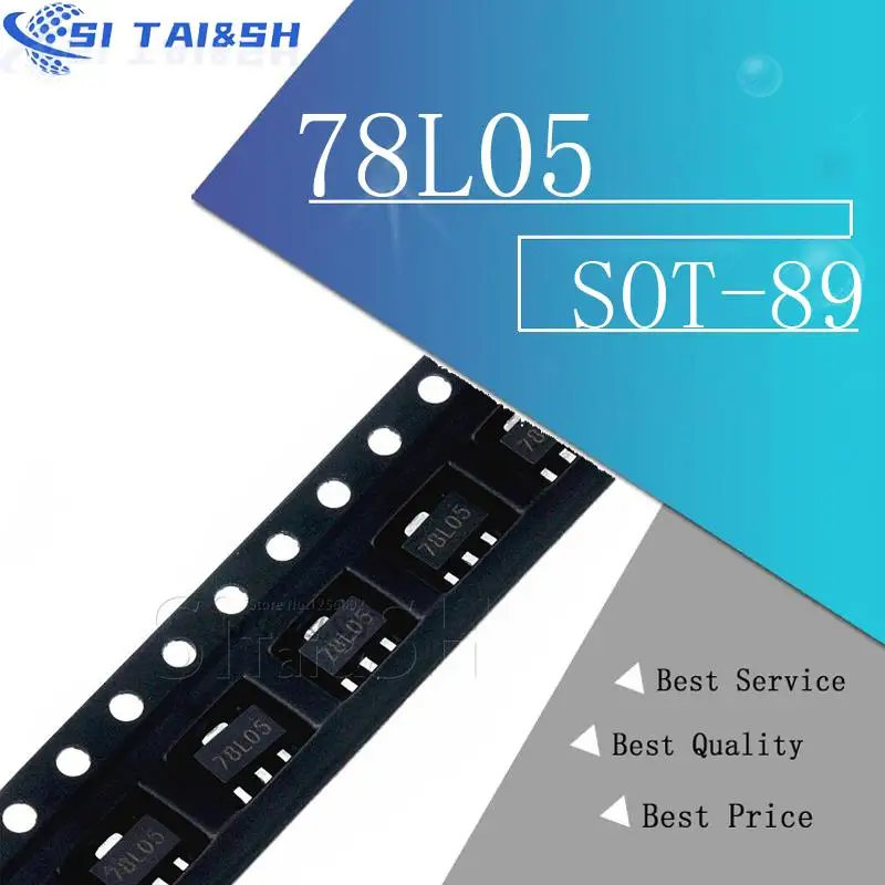 20PCS 78L05 SOT89 S… - image