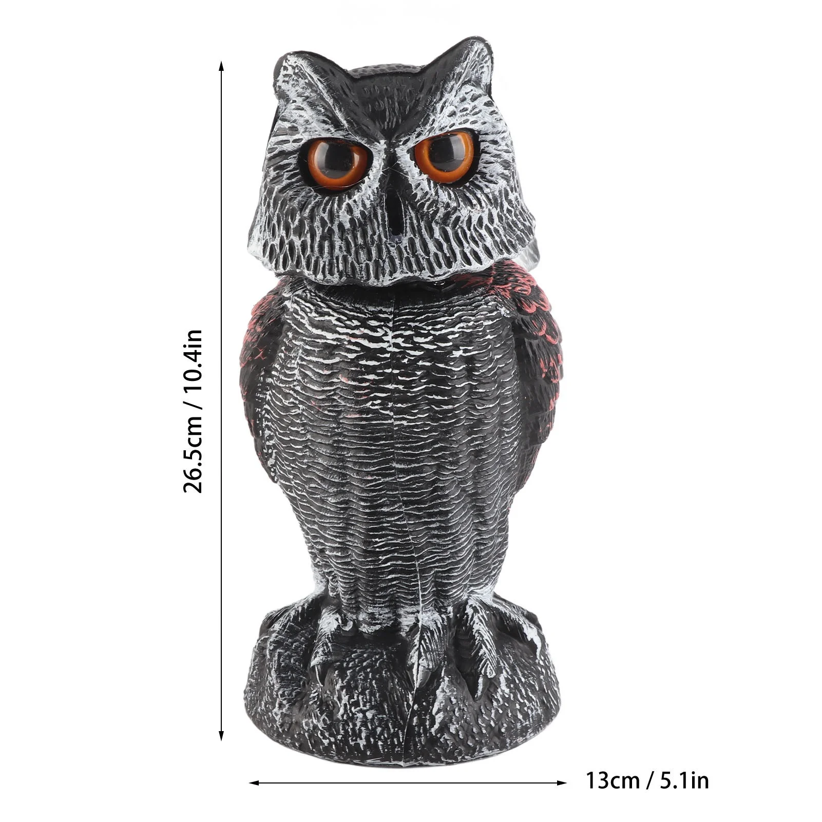 Owl Decoy Owl Decoy to Scare Birds Plastic Shake  Owl Decoy To Scare Birds Away Scarecrow Fake Owl Outdoor Garden Decoration