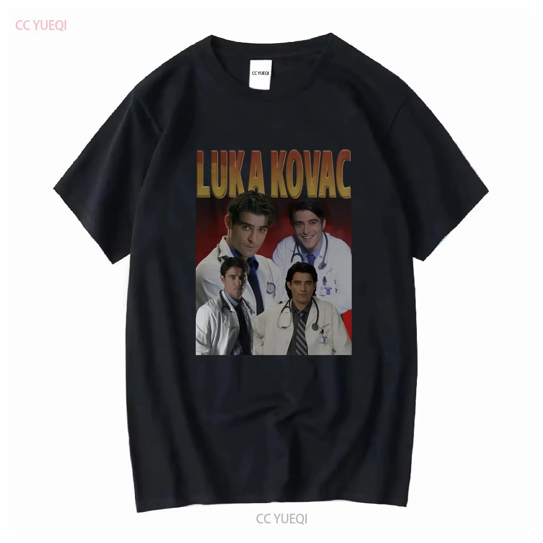 Camiseta Luka Kovac, suéter de algodón, ropa de manga larga o corta, estilo vintage, lavado, transpirable, elástico, cómodo