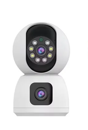 

8-мегапиксельная камера с двумя объективами 5G WIFI Tuya Smart PTZ 4K HD с двойным экраном и автоматическим отслеживанием Внутренние беспроводные камеры видеонаблюдения