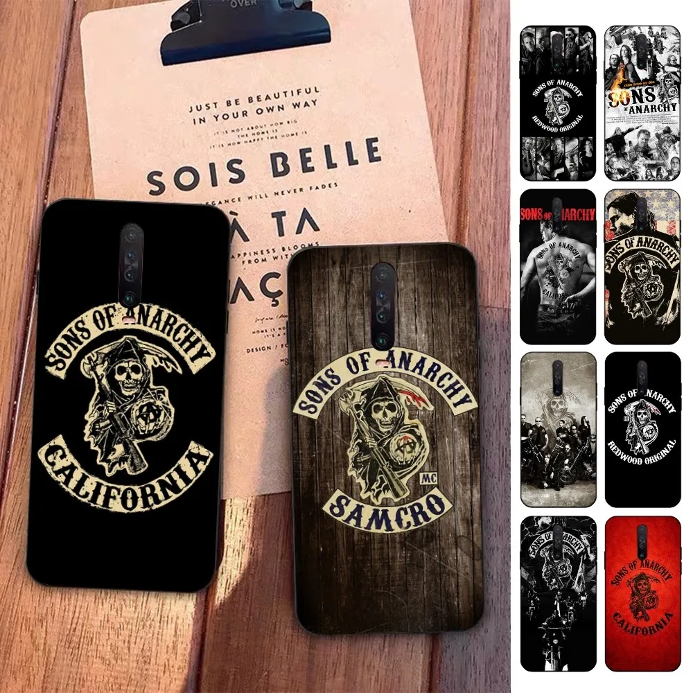 American TV S-Sons Of Anarchy Phone Case For Redmi 5 6 7 8 9 10 plus pro 6 7 8 9 A GO K20 K30 K40 pro plus F3 Fundas