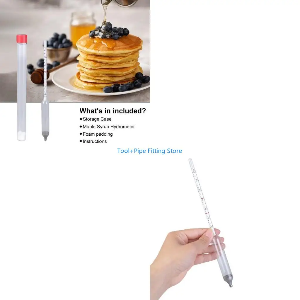F92B Maple Syrup Hydrometer Measure Sugar and Moistures Content (Density) of Boiled Sap Baumes and BrixScale