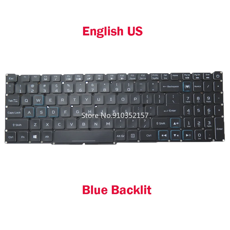 Imagem -04 - Teclado Retroiluminado Colorido para Acer Predator Helios 300 Ph31553 Ph315-54 Ph317-54 N20c3 Lg5p N90bl Acm18k3uk sp Eua Reino Unido