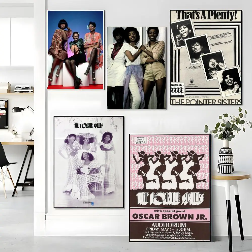 band T-The Pointer Sisters-S Painting Calligraphy Artwork for Living Room Bedroom Office Home Decor