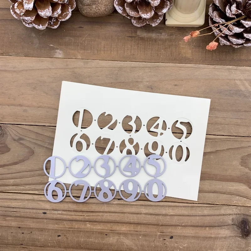 إطار دائري رقمي قطع معدنية استنسل قوالب DIY بها بنفسك سكرابوكينغ قالب قطع القوالب اليدوية النقش الزخرفية