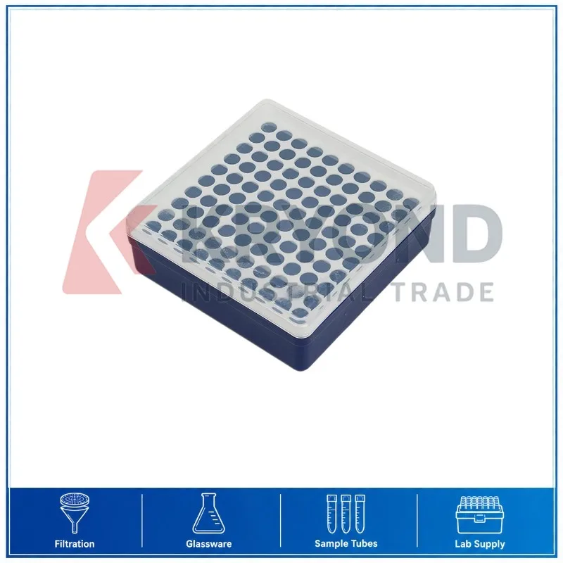 1.5mL 2mL Centrifuge Tube Storage Box 100 Wells 150×150×55mm Laboratory Organizer Container Research Series Model Holder Set Kit