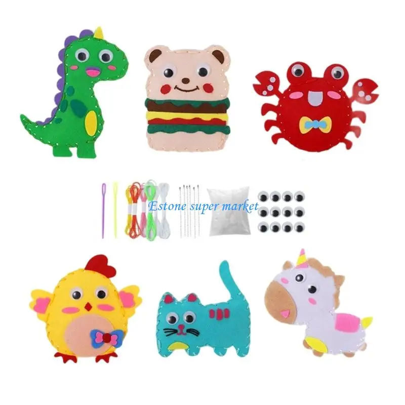 

090B Easy Beginner Sewing Project For Children Washable Fiber Cotton Toy