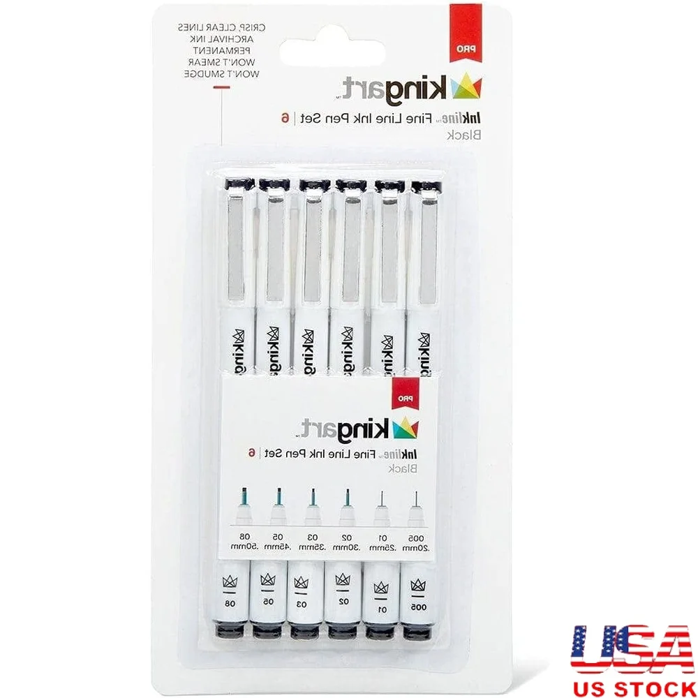 

Fine Line Art Pens Set Archival Japanese Ink 8 Colors Writing Drawing Journaling Technical Sketching No Smudge Comfortable Grip