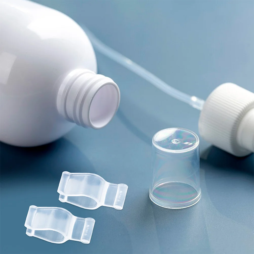 

50Pcs Universal Fit Bottle Pump Lock Prevents Leaks and Spills Ideal for Cleansing Oil and Lotion Bottles Bottle Clip