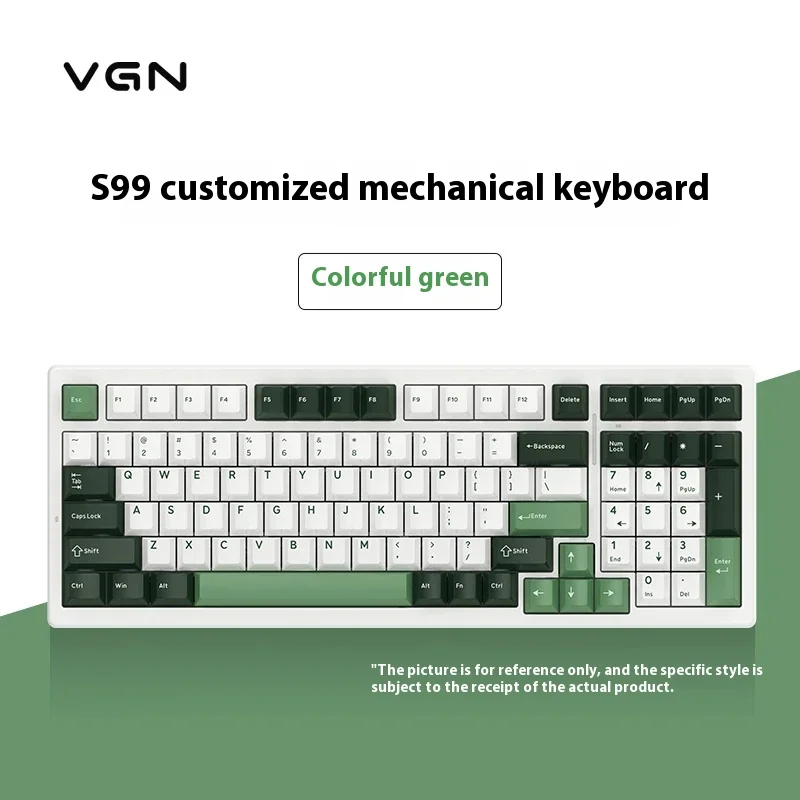 

Vgn S99 Wireless Mechanical Keyboard Three-Mode Hot-Swappable Single-Key Slotted Structure Custom Gaming Mechanical Keyboard