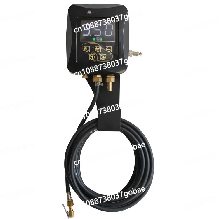 

Wall-mounted automatic inflator for automobile tires