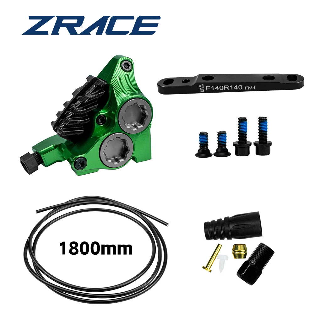 ZRACE 4ピストン ポストマウント ブレーキセット 油圧ブレーキキャリパー,フラットマウント,レーシングアクセサリー