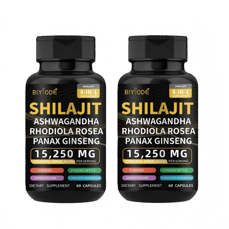 

2pcs set Natural Rhodiola Rosea + Ginseng Extract Supplement, 1525 mg, Supports WholeBody Energy, Joint Health and Muscle Mass