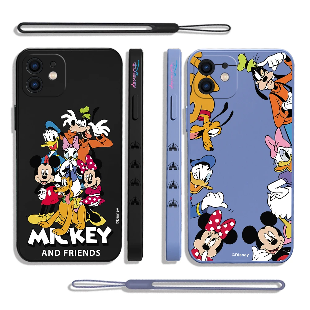 

Family Cute Mickey Minnie Phone Case For Huawei P50 P40 P30 P20 Nova 10SE 9 9SE Mate 40 30 20 Pro Lite P Smart 2021 Y7A Cover