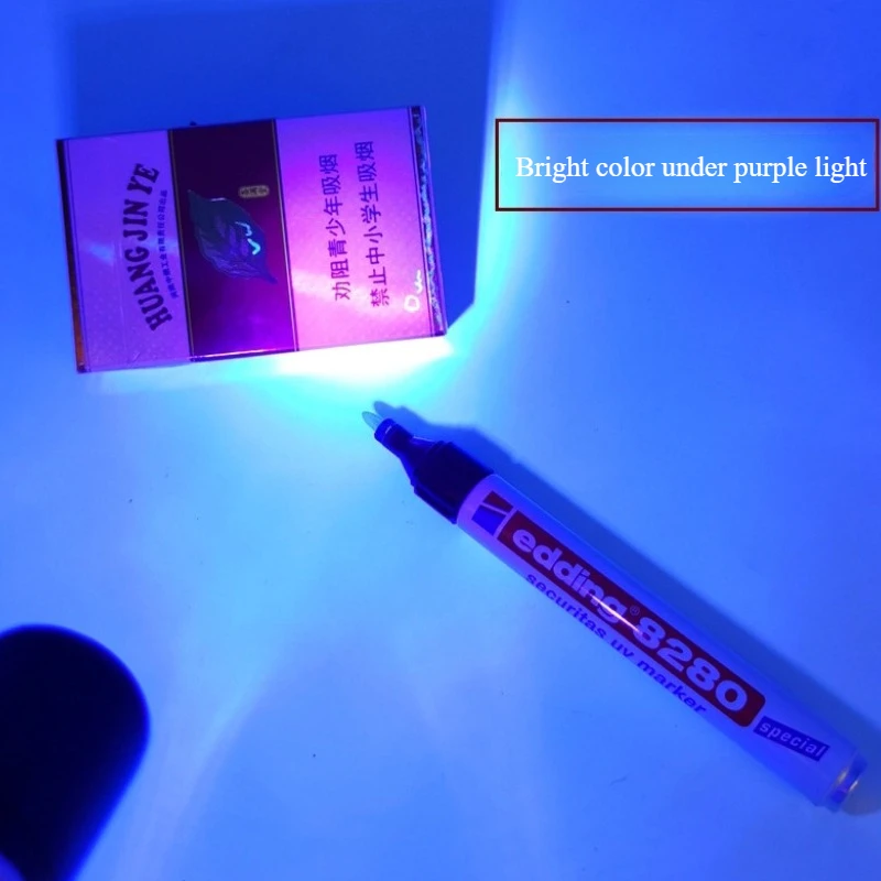 8280 Invisible Anti-counterfeiting Marker Oily Waterproof Colorless Transparent UV Pen Marking DIY Figurines Toy Decryption Game