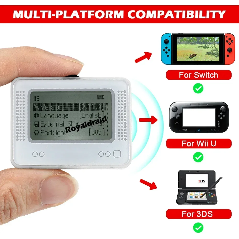 

Симулятор NFC для Switch, эмулятор Amiibo, перезаряжаемый смарт-ридер Allmiibo для Switch, 3DS, Wii U, игровые аксессуары