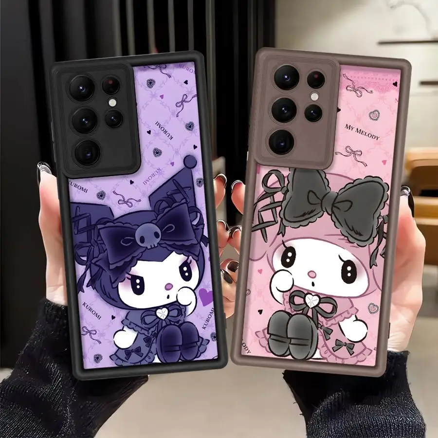 Phone Cover Case for Samsung Galaxy S25 S23 S21 S20 FE Note 20 Ultra S22 Plus S24 ultra S25 SanrioS Cute KuromiS