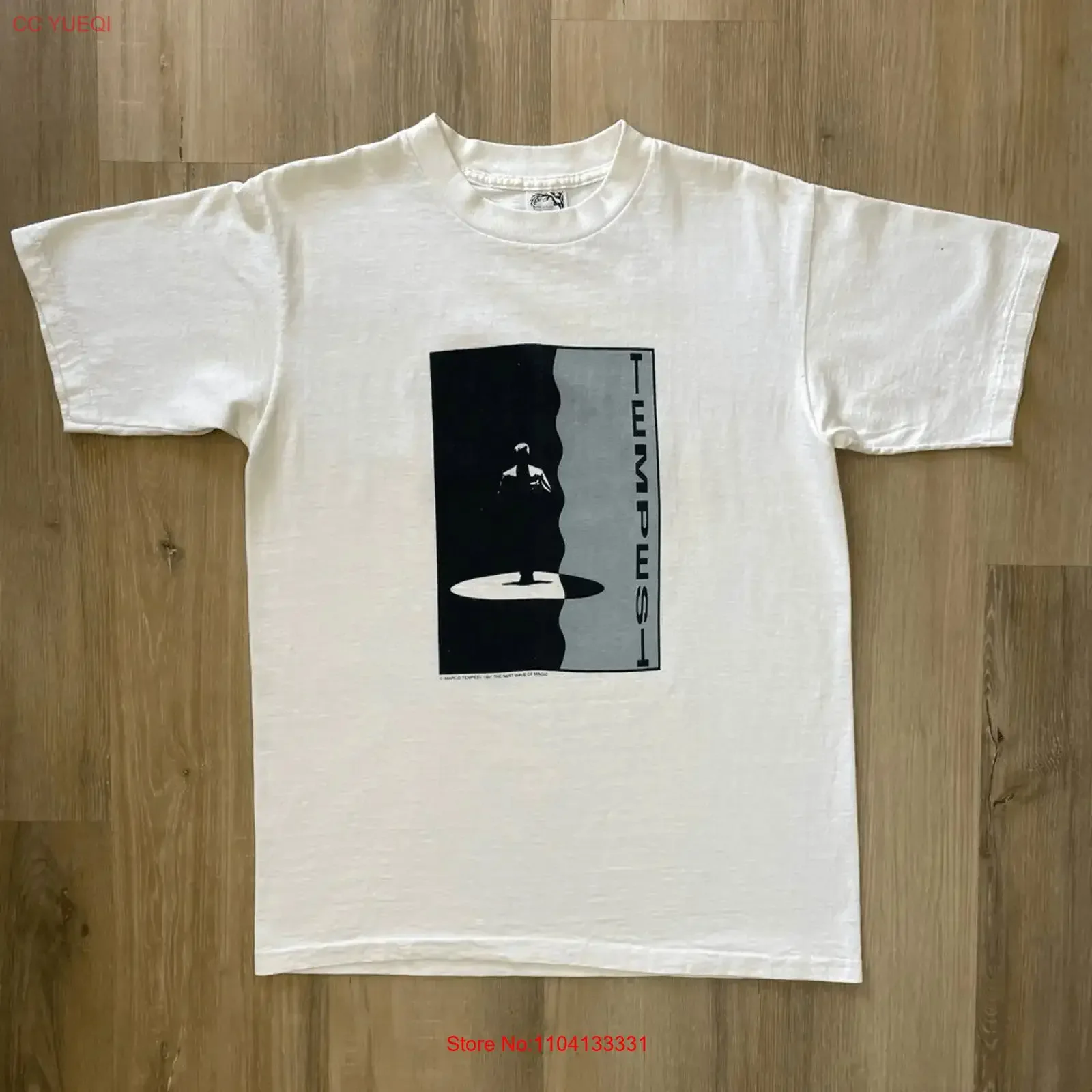 Vintage 1991 Marco Tempest The Next Wave of Magic White T Shirt Men s L USA vintage Washed Top For Everyday Wear streetwear