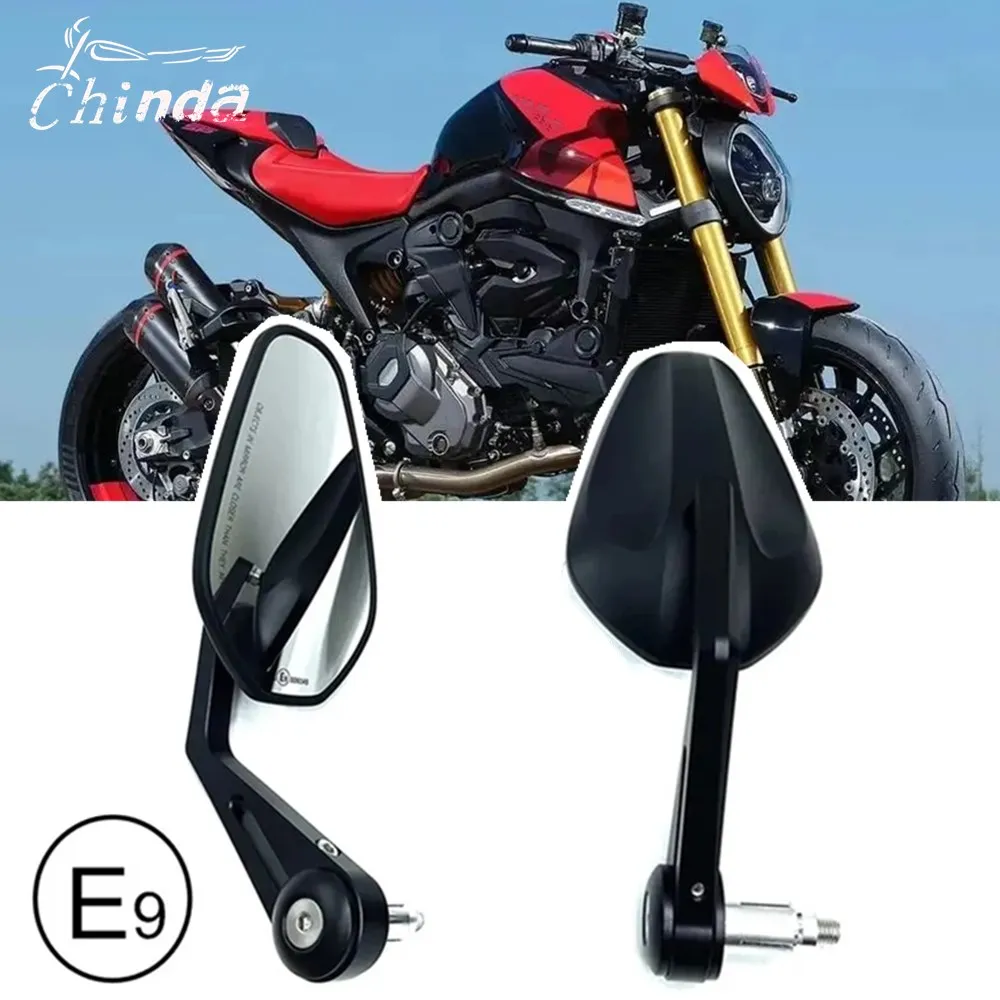 Motorcycle Handlebar Mirror For DUCATI MONSTER 950 937 MONSTER+ 696 796 821 1100 R 2023-2024 Handle Lever-End Mirrors