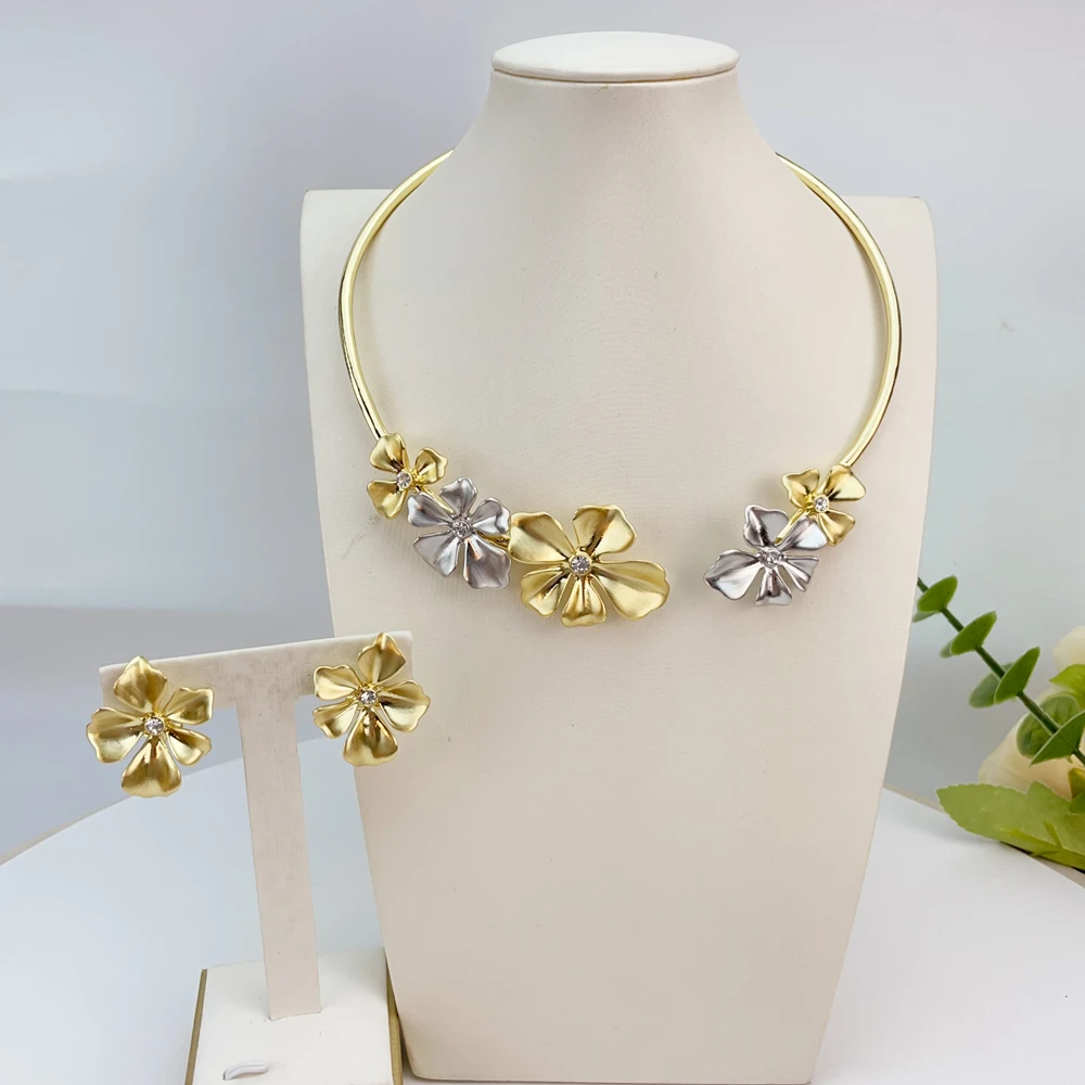 

Yuminglai Dubai Fine Jewlery High Quality Necklace Sets for Women Anniversary Wedding FHK25104