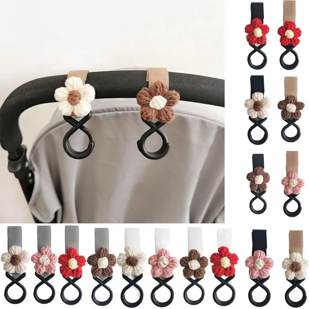 

Pram Magic Sticker Flower Baby Stroller Hooks Stroller Accessories Cart Organizer Stroller Accessories Carabiner Crochet