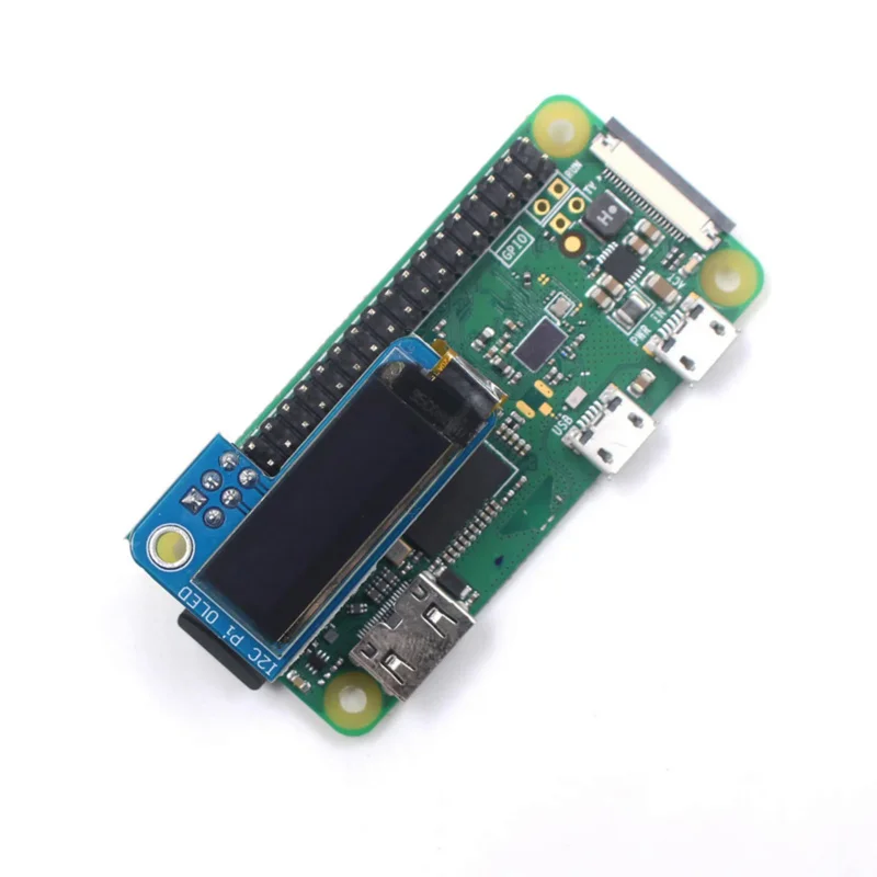 Pantalla OLED monocromática para Raspberry Pi Zero, accesorio para Raspberry Pi Zero SSD1306, azul, DC 0,91 V, FZ3579, 0,96/128 pulgadas, IIC I2C, 3,3x32, 1 piezas