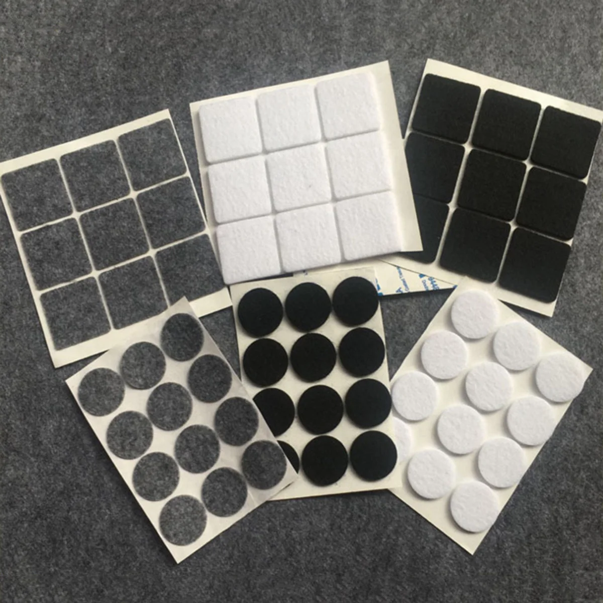 

200Pcs Anti-Slip Round Felt Pads Heavy-Duty Floor Protector Pads for Furniture Chairs Tables Hardwood Ceramic Tile Protection