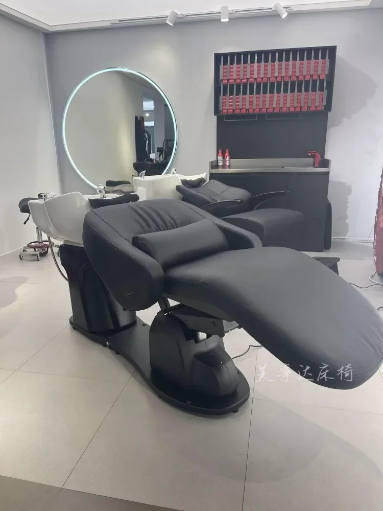 Electric Lifting Shampoo Chair Rotating Sitting Japanese Style