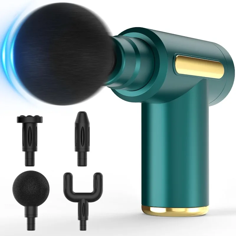 Mini Travel Massage Gun: Deep Tissue Percussion, Full Body Pain Relief, Ideal Unisex Gift (Black)