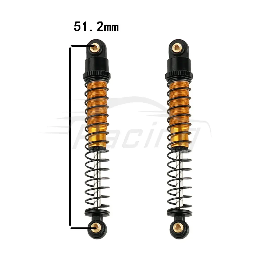 Metal Damping Shock Absorber 51MM Oil Damper for 1/24 RC Crawler Car Axial SCX24 AXI00001/2/4 AX24 or 1/18 TRx4m Shock Absorber