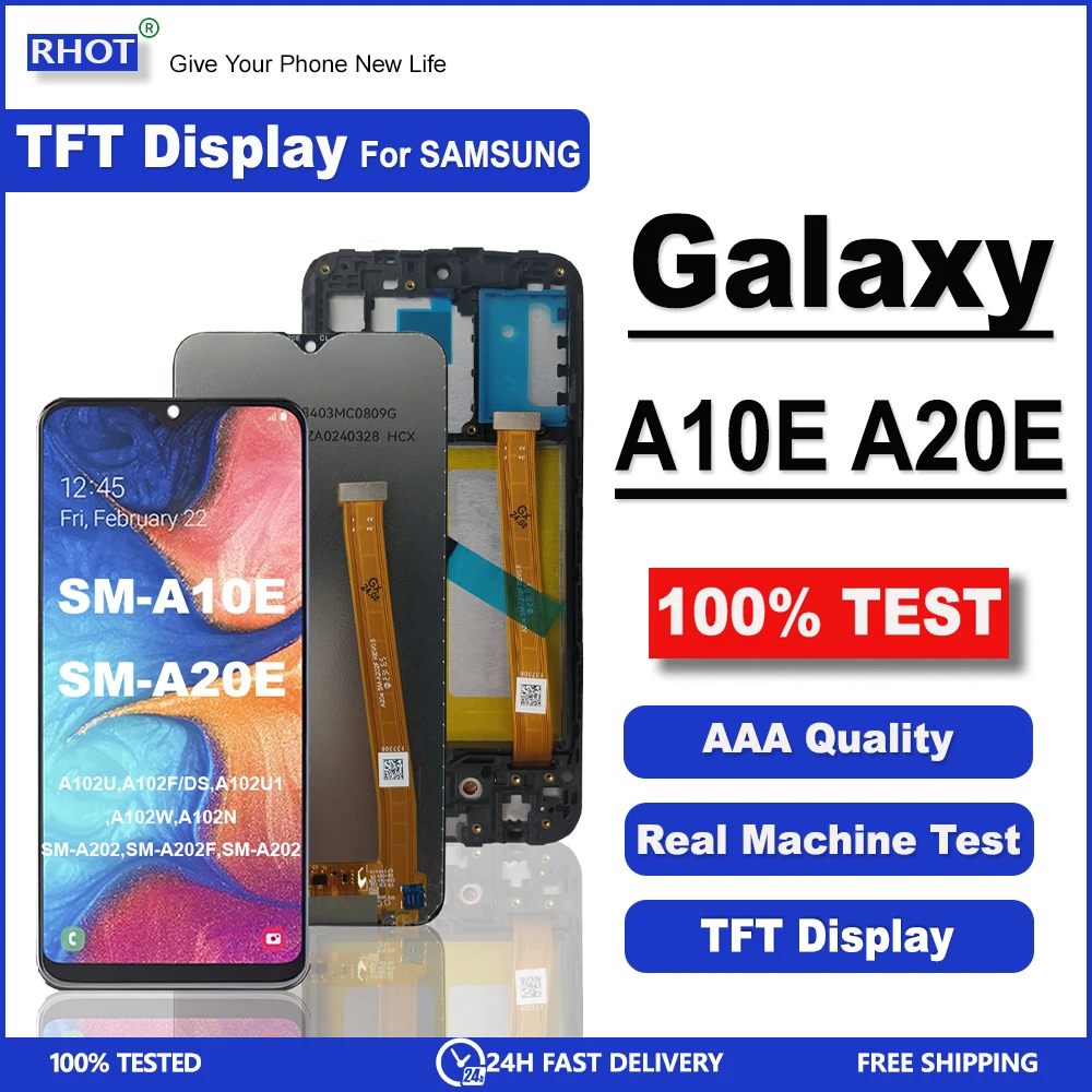 

5.8" For Samsung Galaxy A10E A20E LCD A102U A202 LCD Display Touch Screen Digitizer Assembly For SM-A10E LCD Display LCD Screen