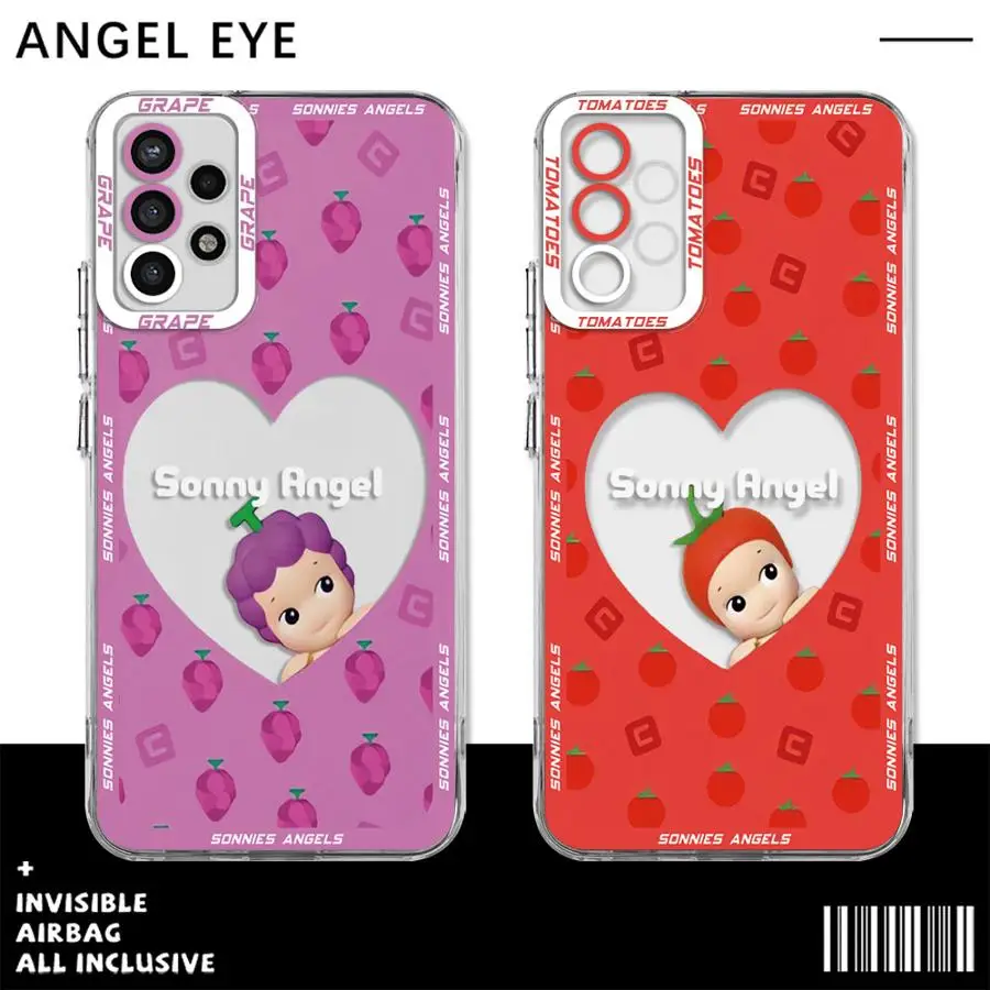 Sonny Angel Fruit Series Cover Phone Case for Samsung Galaxy A35 A55A53 A54 A73 A34 A33 A25 A24 A13 A14 A15 5G Soft Shell