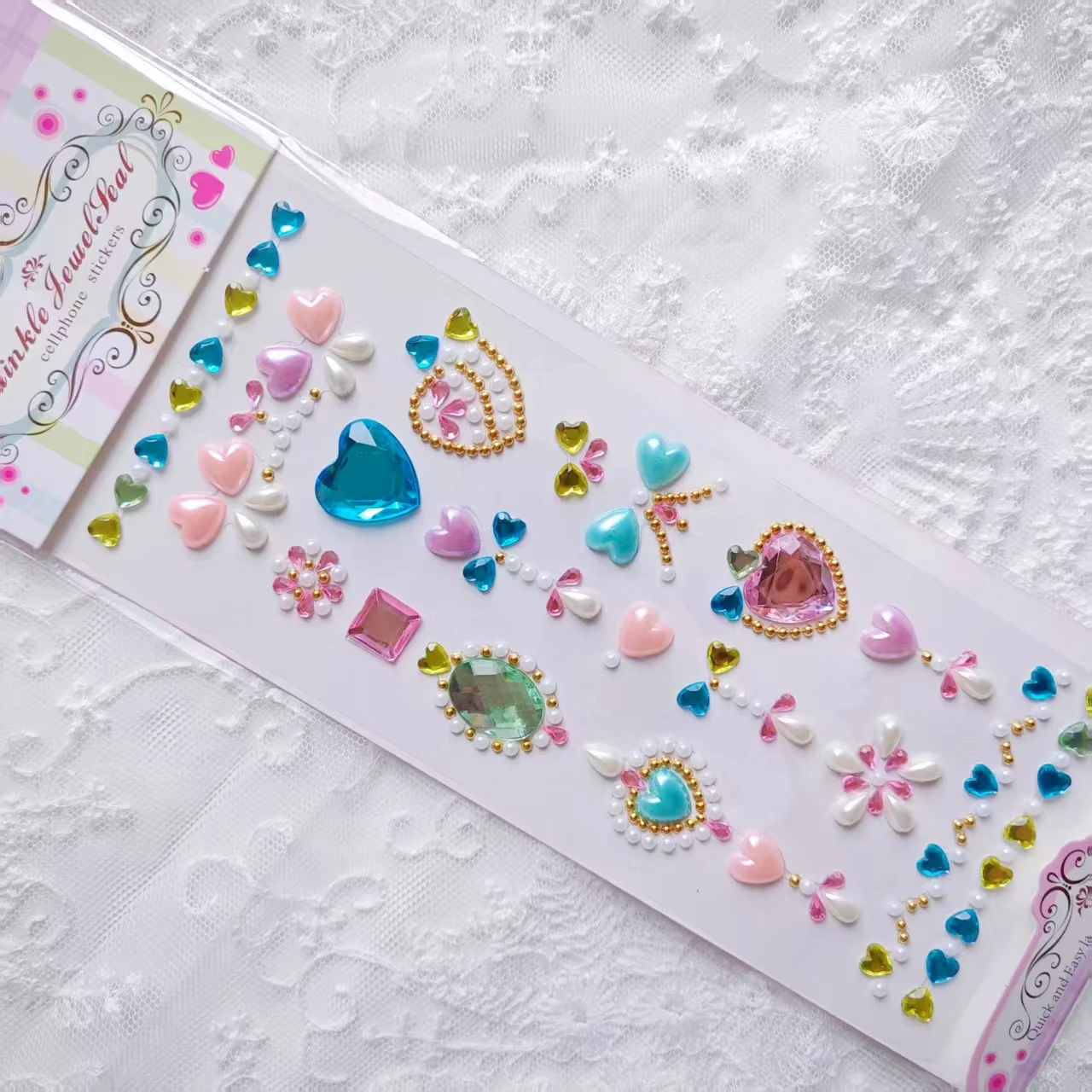 5 Fairy Stick สติกเกอร์,เด็กสาวหัวใจเจ้าหญิงสไตล์ตกแต่งสติกเกอร์ใบหน้า,สติกเกอร์แต่งหน้าเวที,คริสตัลประกาย