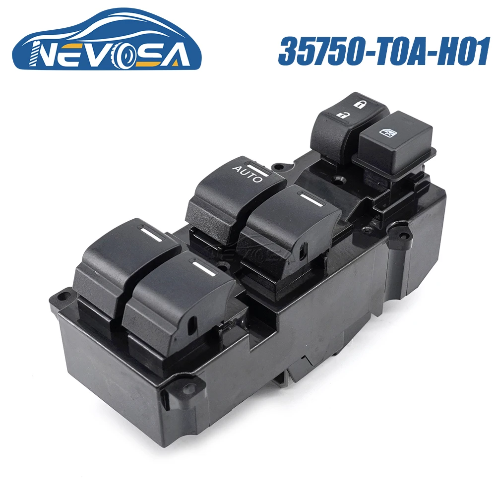 

NEVOSA 35750-T0A-H01 For HONDA CR-V CRV 2011 2012 2013 Power Window Control Switch Button Car Accessories 26 Pins 35750-TR0-A01