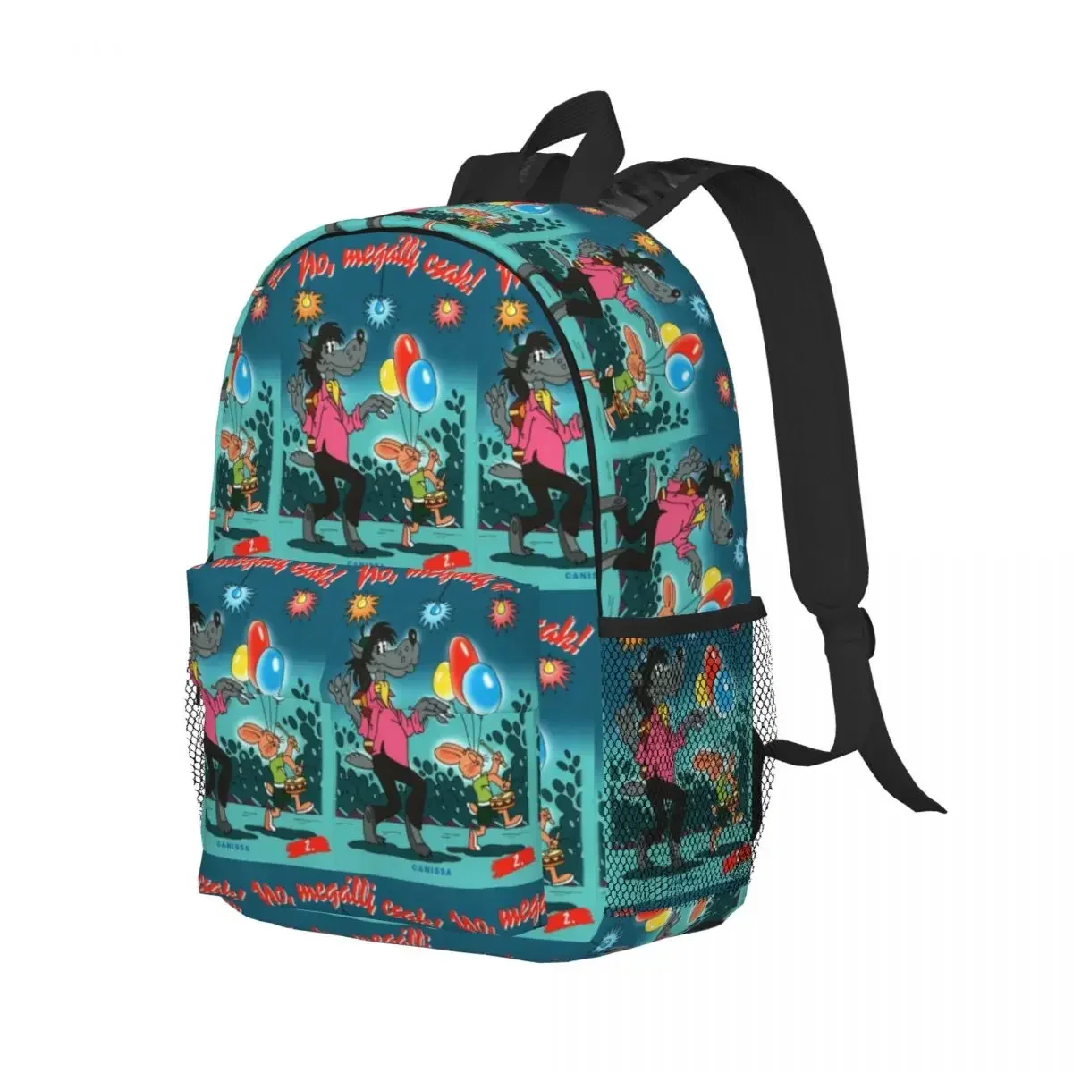 

Nu Pogodi аниме рюкзак с героями мультфильмов, студенческий рюкзак для мальчиков и девочек, детская школьная сумка, компьютерные сумки на плечо для мужчин и женщин