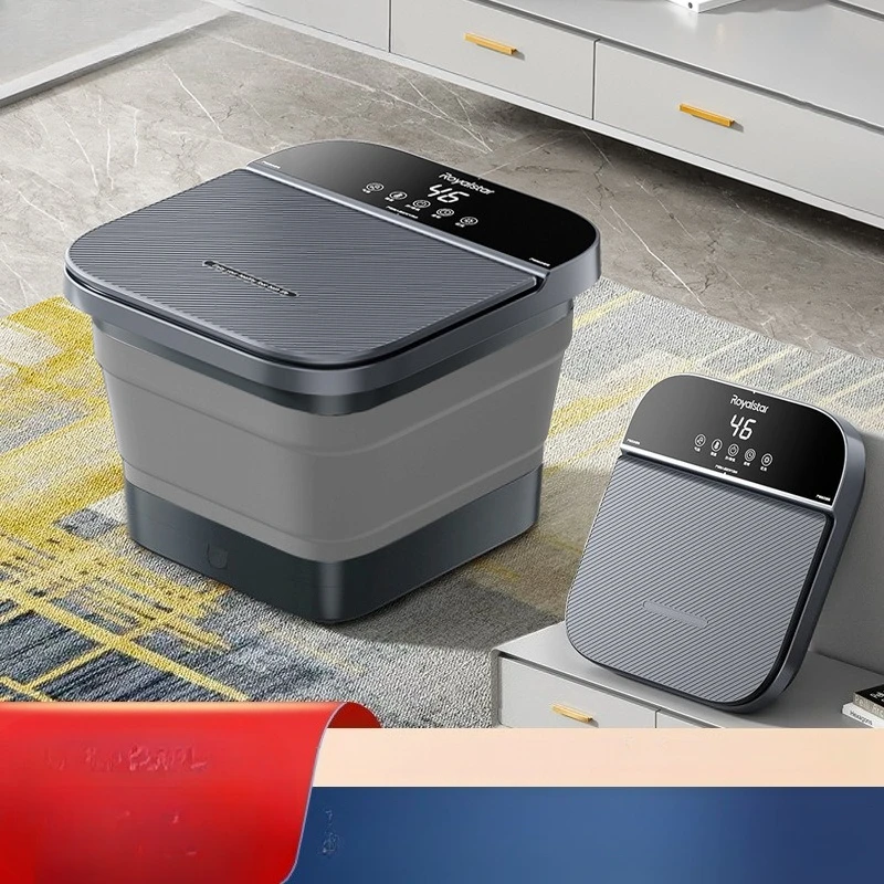 

Bucket Foot Bath Portable Bathtub Heated Thermostat Electric Foot Spa Massager Home Collapsible Compact Materassino Mare