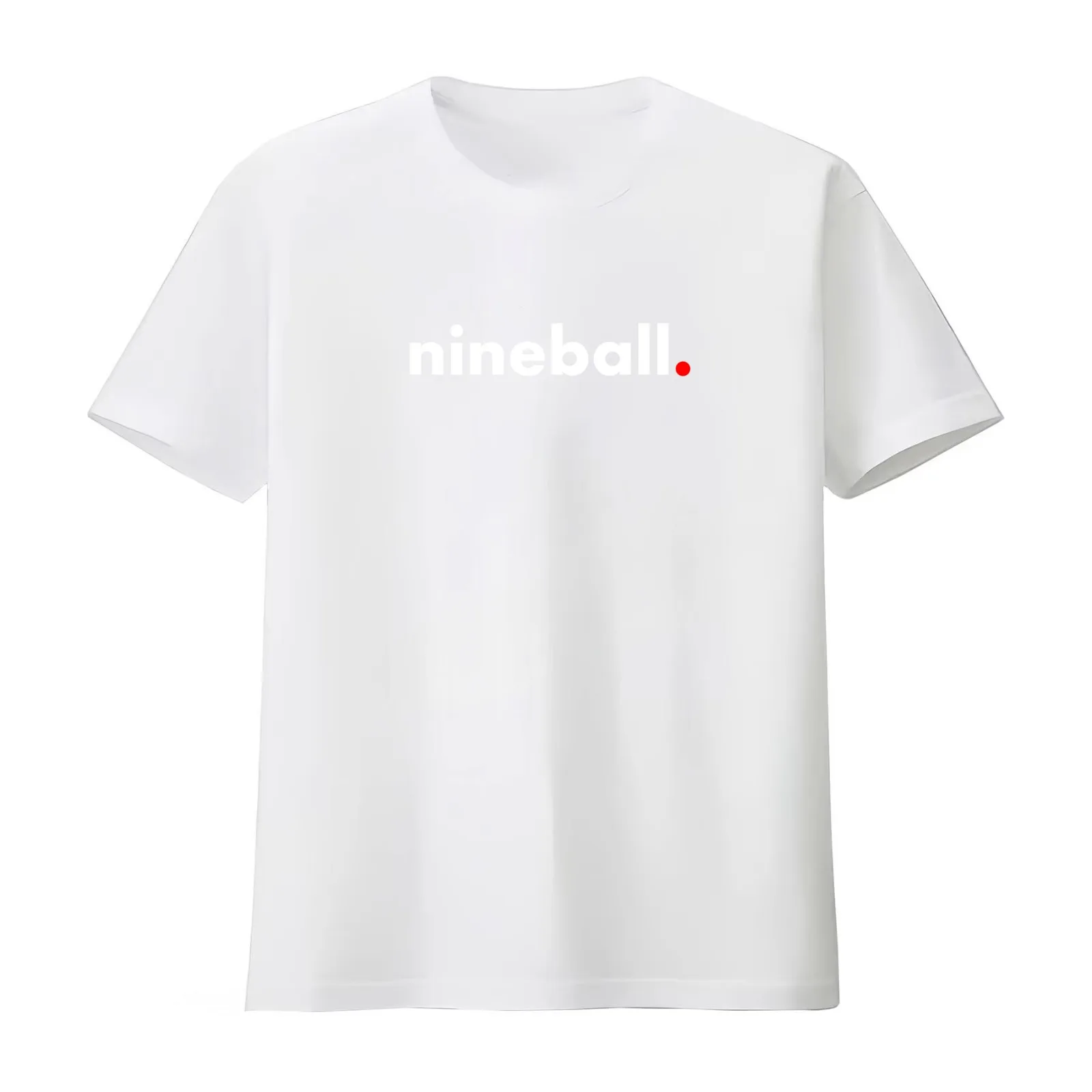 nine ball game mode T-Shirt Summer Casual Cotton Tee Oversized Streetwear Tops Vintage Graphic Print Loose Fit Short Sleeve