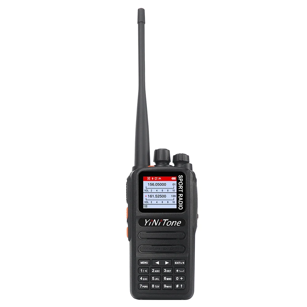 Yinitone Ht-uv2 Three-stage IP68 Waterproof High-power 10W Aviation Band Ultra Wideband Receiving Walkie Talkie