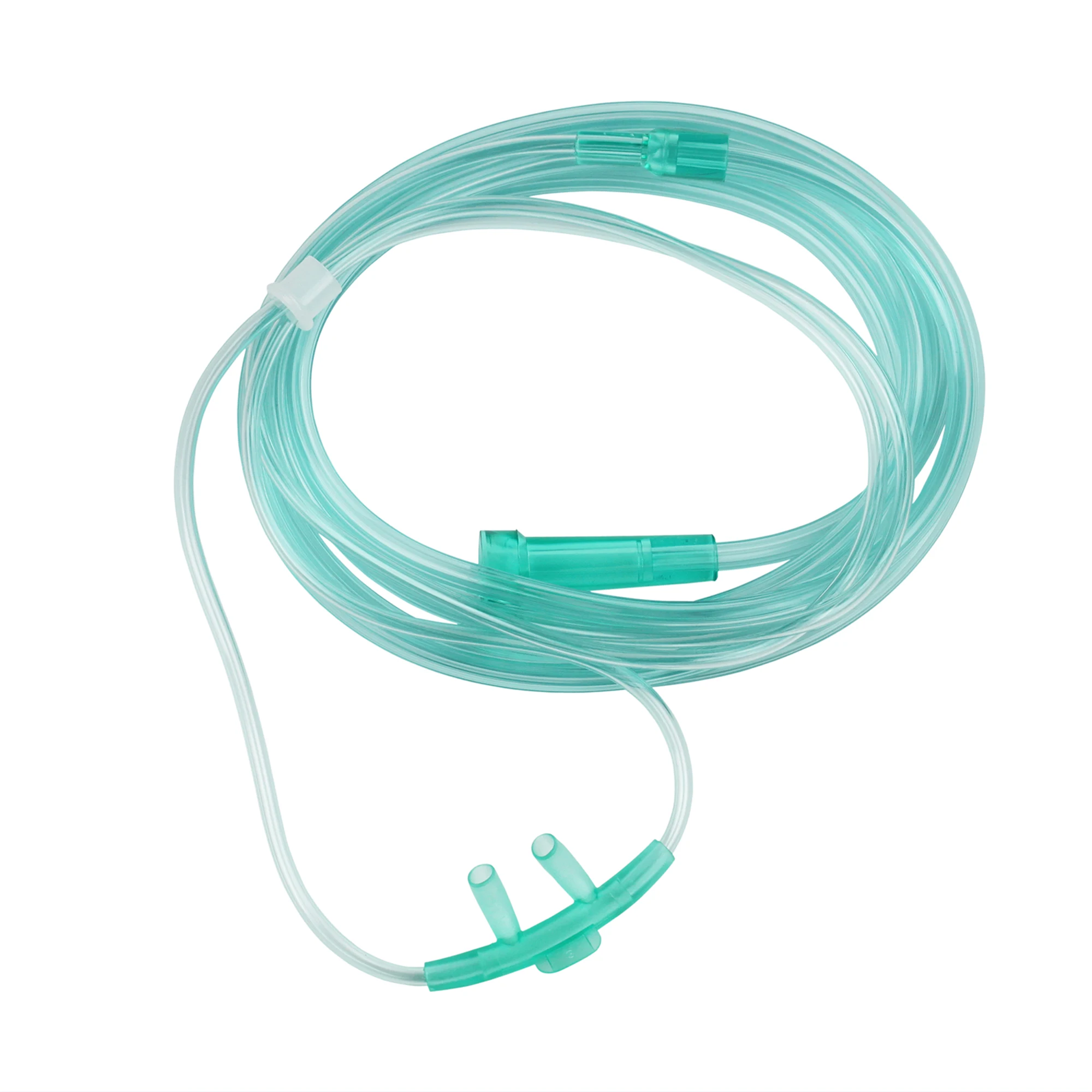 Disposable with 2m Length Medical Nasal Oxygen Cannula Tube