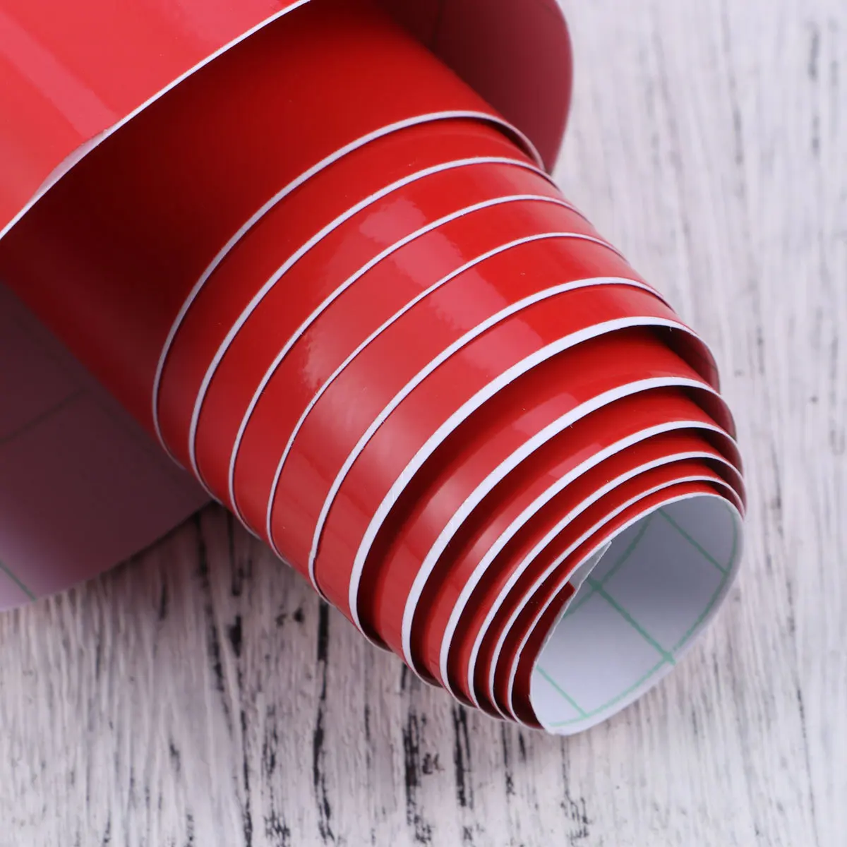 

Glossy Bright Red PVC Car Sticker Film Self-Adhesive Waterproof Easy to Cut Car Motorcycle Phone Laptop