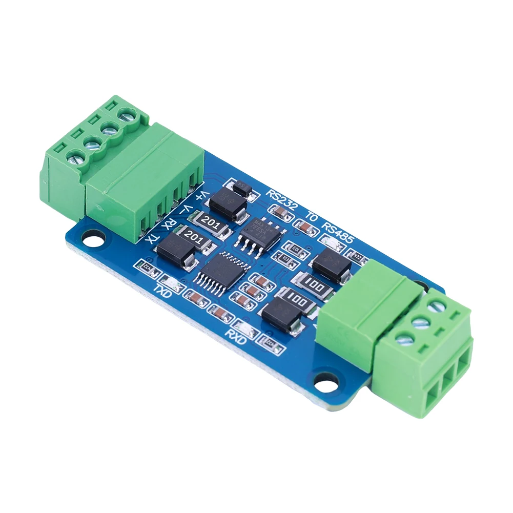 Módulo Industrial RS232 a RS485, fuente de alimentación de 3,3 V o 5V, asistente de depuración de puerto serie, módulo de conversión de puerto serie