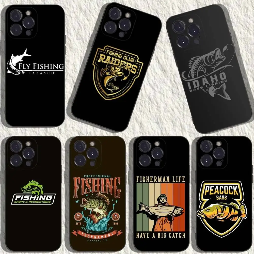 

Nash Fishing Logo Phone Case For iPhone 16,15,14,13,12,11 Plus,Pro Max,XS,X,XR,SE,Mini,8,7,Soft Silicone Black Cover