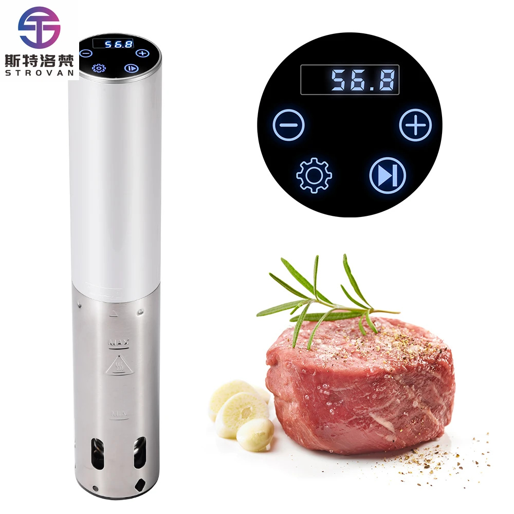 STLF Accu Slim Sous Vide Cooker Immersion Circulator Fast-Heating With  Touchscreen Accurate Temperature and Time Control