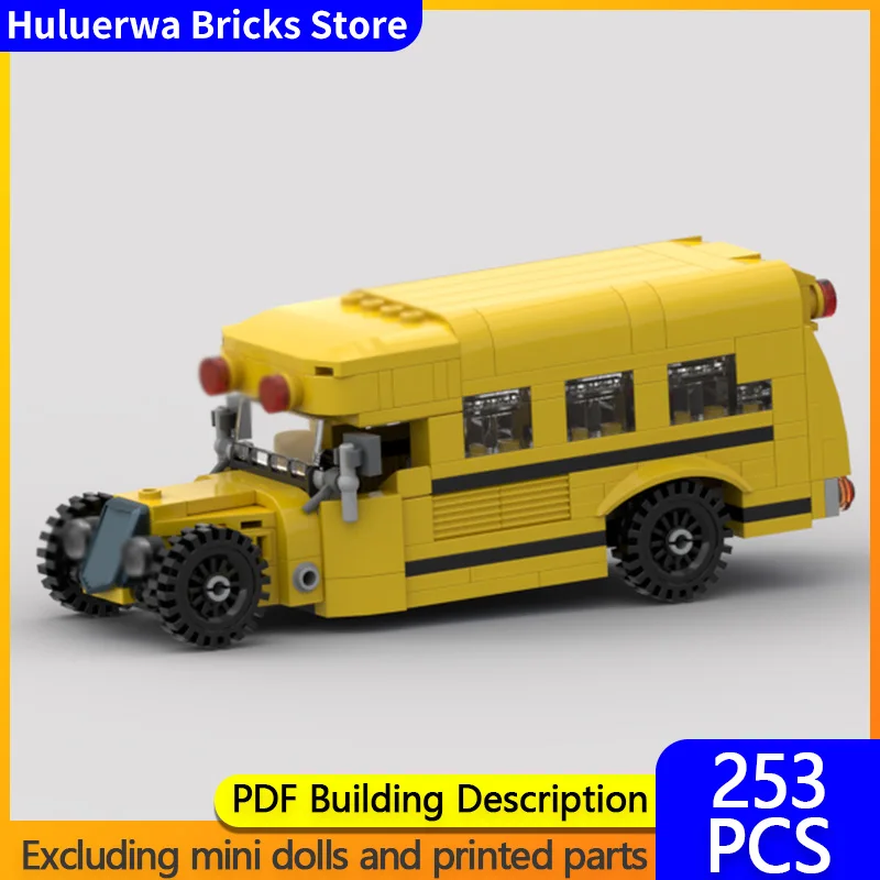 

Speed Hypercar Model MOC Building Bricks Modified School Bus Modular Technology Gifts Holiday Assemble Children Toys Suit