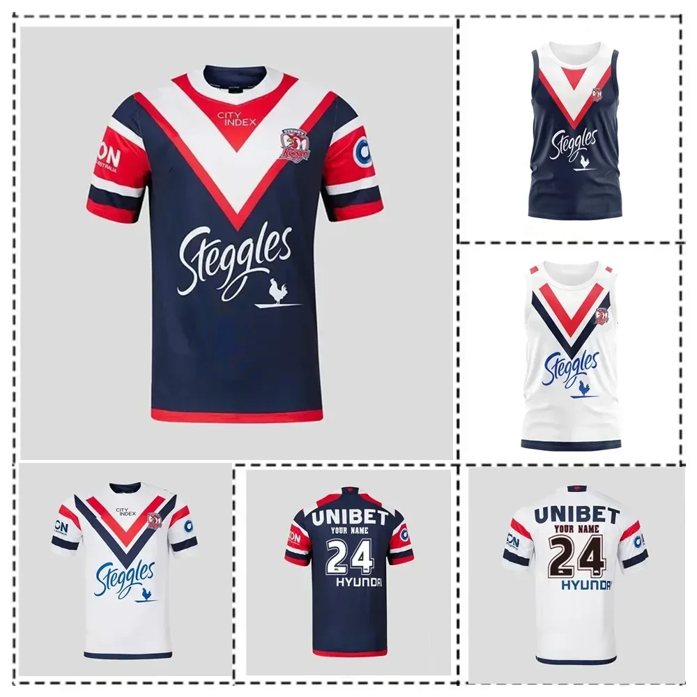 Sydney Roosters 2024 Męska koszulka domowa 2023/2024 SYDNEY ROOSTERS KOMMEMORATIVE ANZAC KOSZULKA TRENINGOWE rozmiar S--5XL