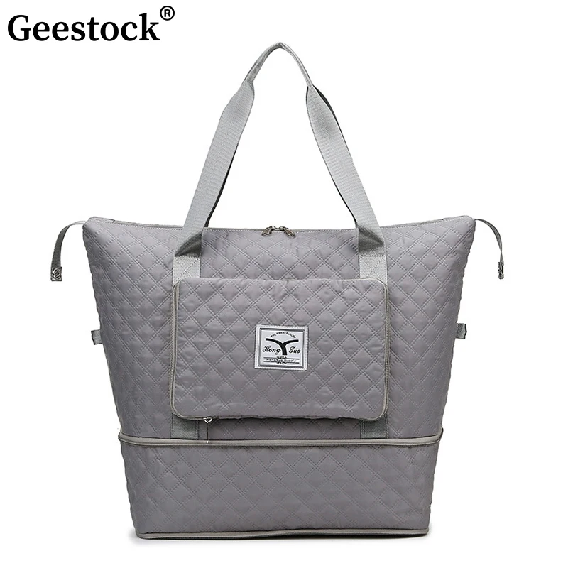 Geestock Opvouwbare reistassen Grote capaciteit Opslag Lingge Waterdichte bagage Handtas Tote Bag Gym Yoga Schoudertas voor dames