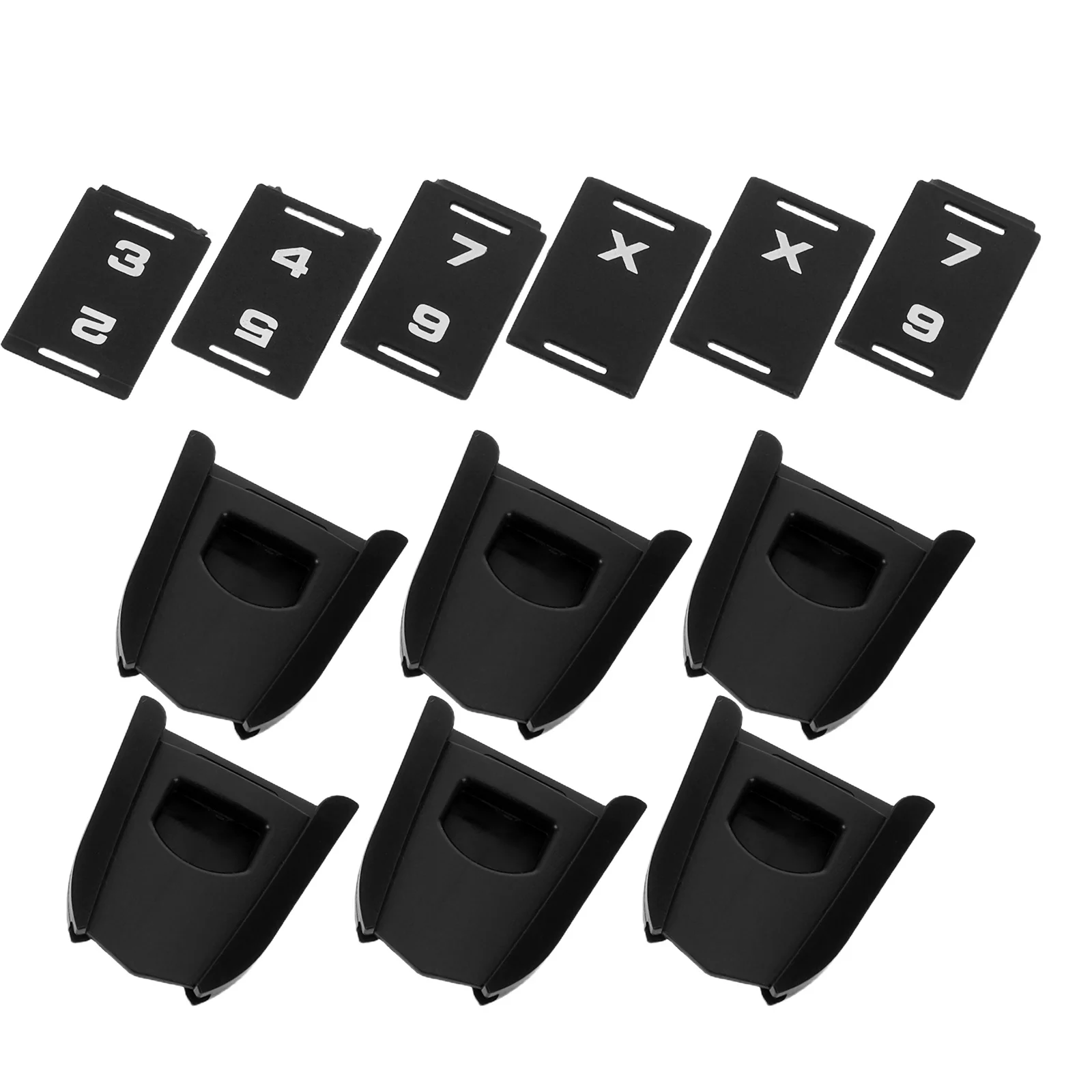 

6Pcs Golf Club Headcover Labels Stylish Personalization Durable ABS Material Quick Identification Scratch Resistant