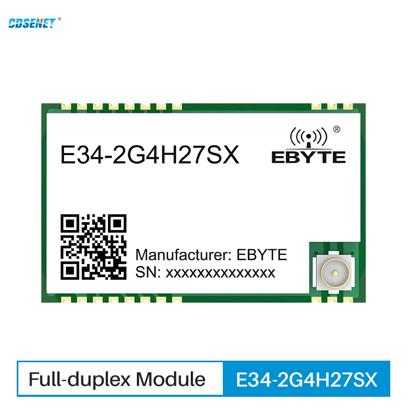 Беспроводной модуль 2,4G, автоматическая частота, высокая скорость, низкая задержка, 27 дБм, CDSENT E34-2G4H27SX, интерфейс IPEX, модуль UART