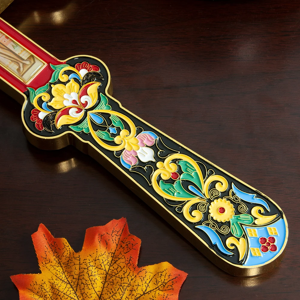 Neues Orthodoxes Kruzifix, Jesus-Ikone, Kreuz mit Emaille im byzantinischen Stil, christliches Kreuz für Gebetsrituale, heilige Altardekoration für Zuhause – Detail 1