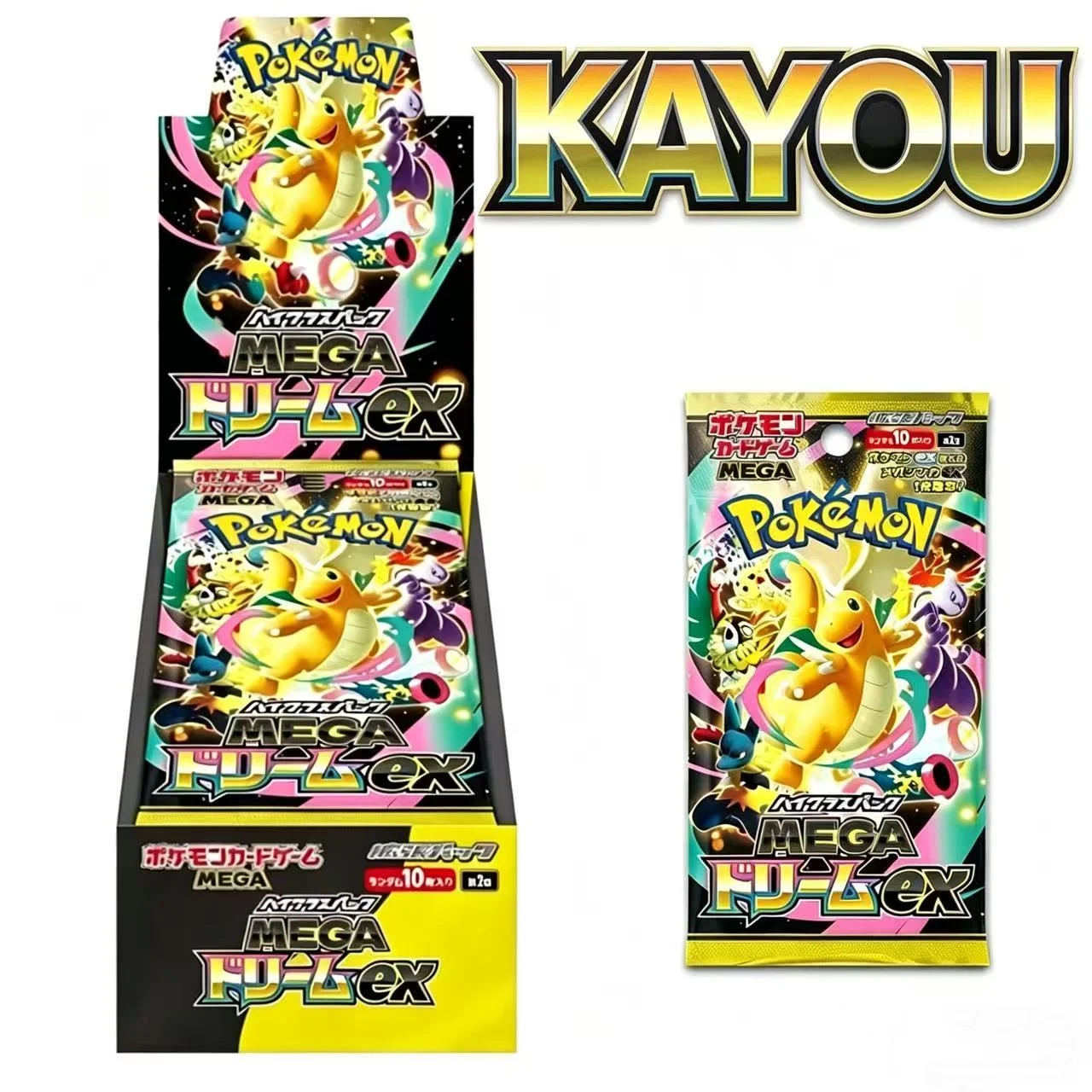 Genuine Kayou Pokemon Tcg L M2a Jp Edition Trading Collectible Cards Toy Mega Dream Ex Golden Box Booster Pack Birthday Gift